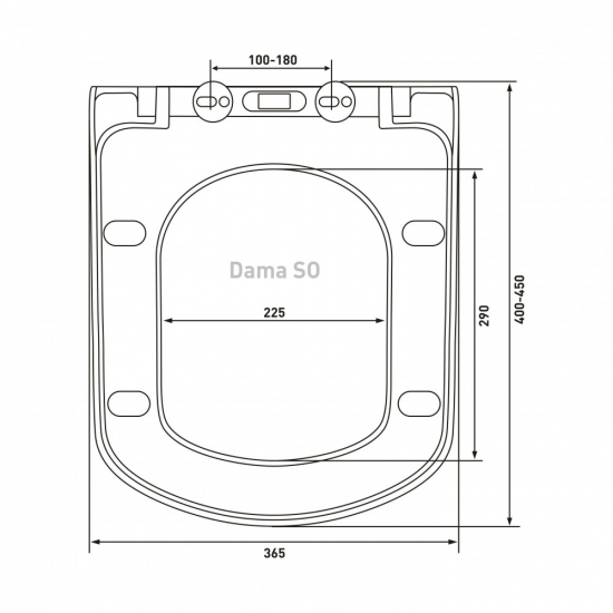 Сиденье для унитаза BERGES Wasserhaus Dama SO с микролифтом, быстросъёмное