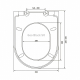 Сиденье для унитаза BERGES Wasserhaus Geo Black SO с микролифтом, быстросъёмное