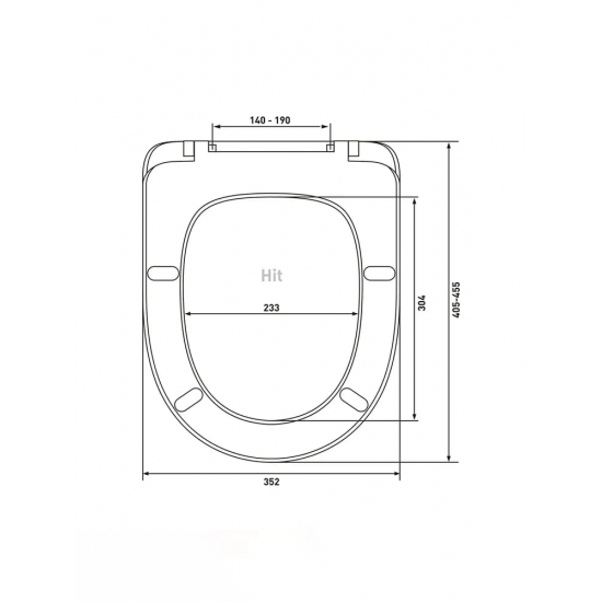 Сиденье для унитаза BERGES Wasserhaus Hit A  