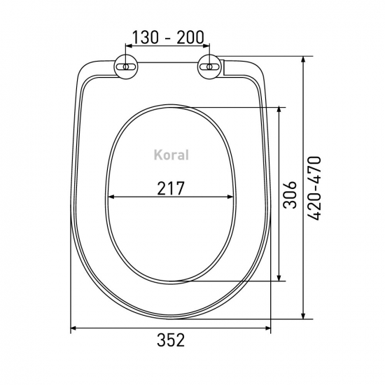 Сиденье для унитаза BERGES Wasserhaus Koral A  