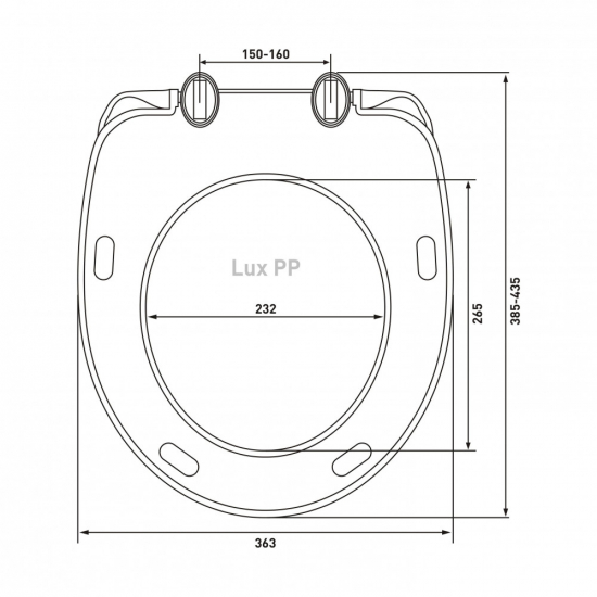Сиденье для унитаза BERGES Wasserhaus Lux PP 