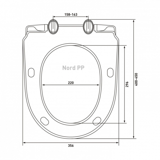 Сиденье для унитаза BERGES Wasserhaus Nord PP 