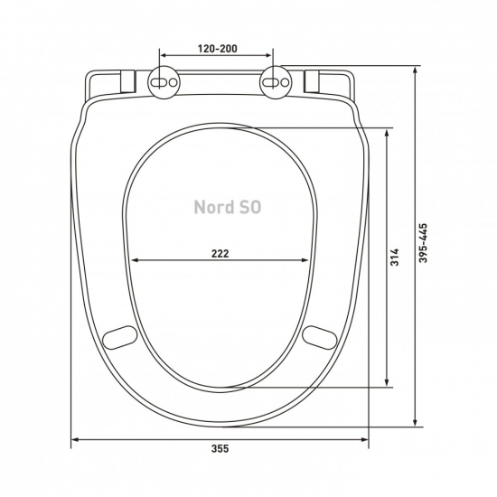 Сиденье для унитаза BERGES Wasserhaus Nord SO с микролифтом, быстросъёмное