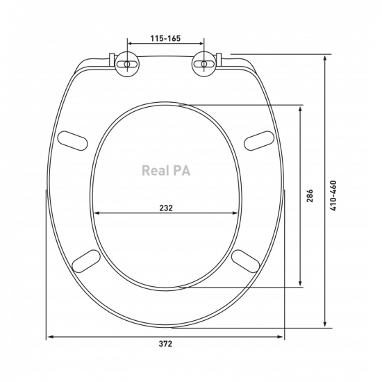 Сиденье для унитаза BERGES Wasserhaus Real PA 