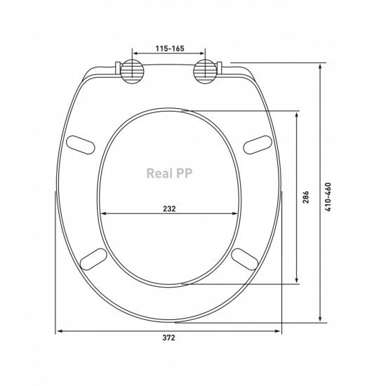 Сиденье для унитаза BERGES Wasserhaus Real PP