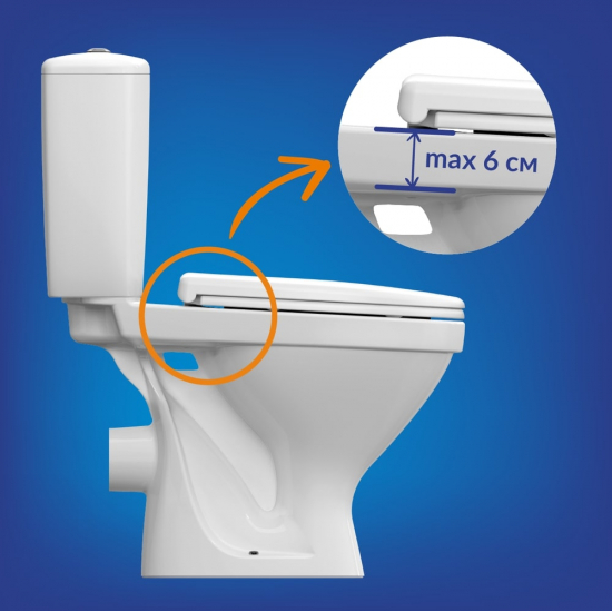 Сиденье для унитаза CERSANIT Trento TPL с микролифтом