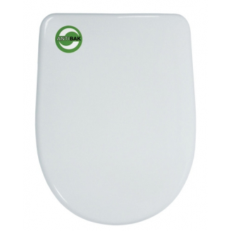 Сиденье для унитаза ИНКОЭР Комфорт голубовато белое, металлическое крепление