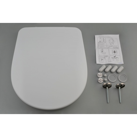 Сиденье для унитаза SANITA LUXE Amalfi, Art, Attica, Best, Blanc, Fest с микролифтом быстросъёмное