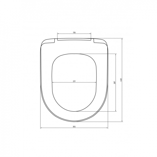 Сиденье для унитаза SANTEK Алькор 1WH301806 дюропласт