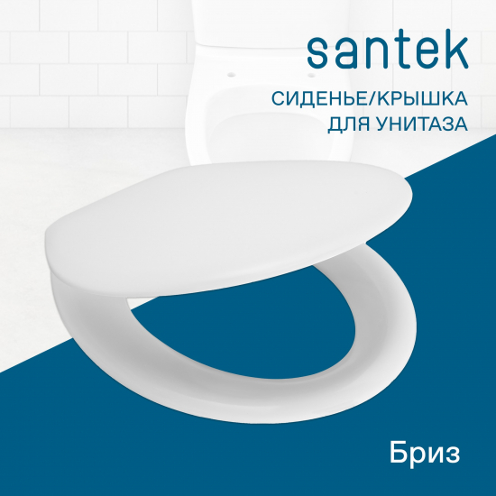 Сиденье для унитаза SANTEK Бриз 1WH106901 дюропласт