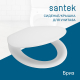 Сиденье для унитаза SANTEK Бриз 1WH106901 дюропласт