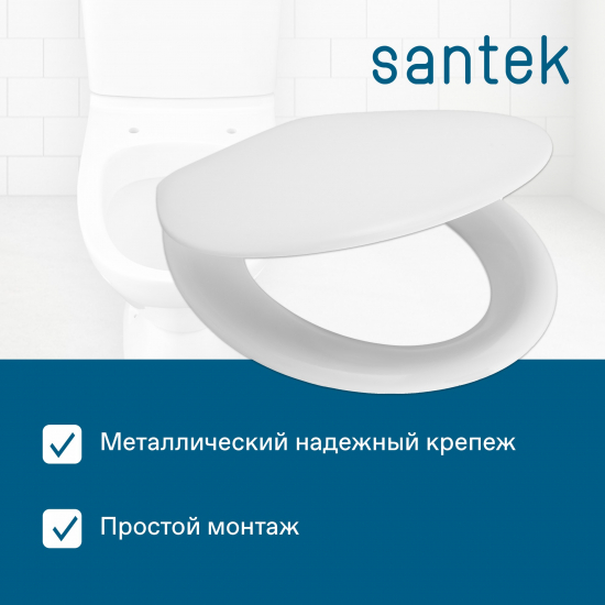 Сиденье для унитаза SANTEK Бриз 1WH106901 дюропласт