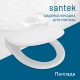 Сиденье для унитаза SANTEK Паллада 1WH302378 дюропласт