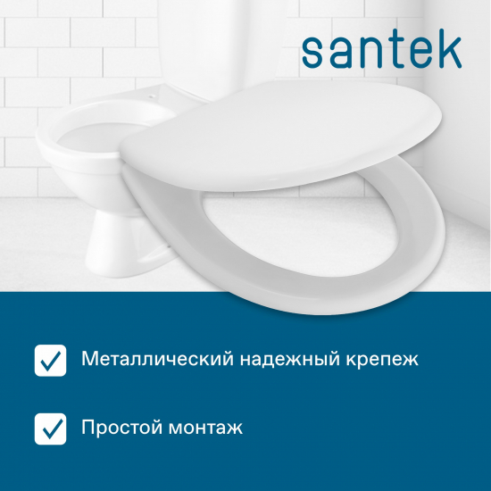 Сиденье для унитаза SANTEK Паллада 1WH302378 дюропласт