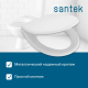 Сиденье для унитаза SANTEK Паллада 1WH302378 дюропласт