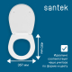 Сиденье для унитаза SANTEK Паллада 1WH302378 дюропласт