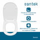 Сиденье для унитаза SANTEK Юнион 1WH501634 тонкое с микролифтом, быстросъёмное дюропласт