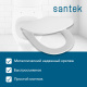 Сиденье для унитаза SANTEK Юнион 1WH501634 тонкое с микролифтом, быстросъёмное дюропласт