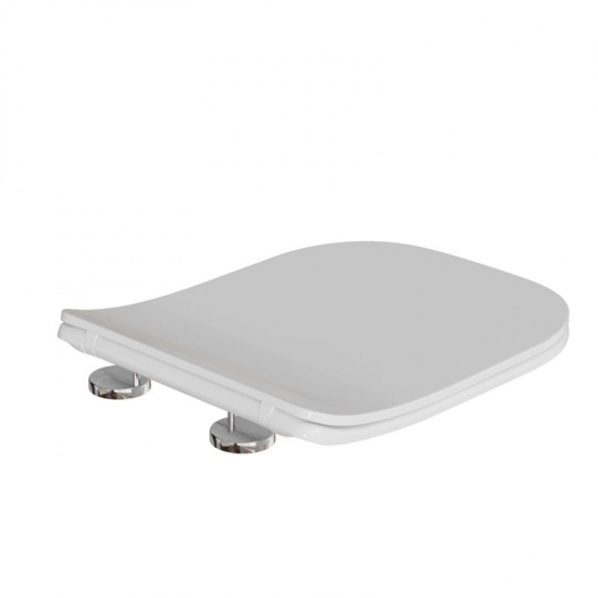 Сиденье для унитаза WAVE City полипропилен, микролифт, белый глянец