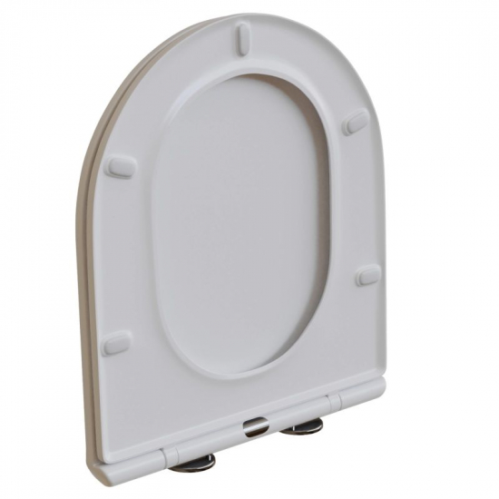 Сиденье для унитаза WAVE Comfort дюропласт, микролифт, белый глянец