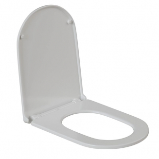 Сиденье для унитаза WAVE Neo дюропласт, микролифт, белый глянец