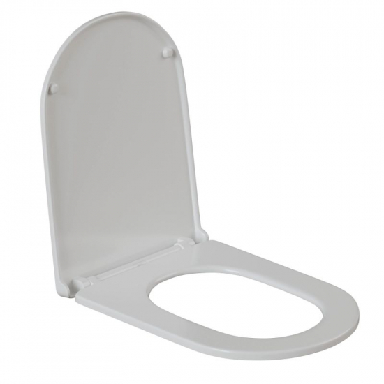 Сиденье для унитаза WAVE Neo дюропласт, микролифт, белый глянец