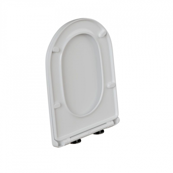 Сиденье для унитаза WAVE Neo дюропласт, микролифт, белый глянец