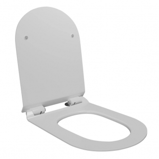 Сиденье для унитаза WAVE Star дюропласт, микролифт, белый глянец