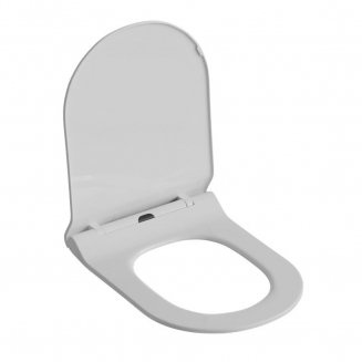 Сиденье для унитаза WAVE Star полипропилен, микролифт, белый глянец