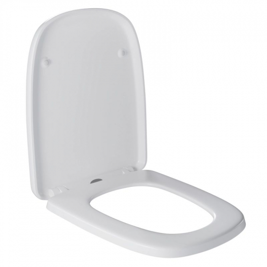 Сиденье для унитаза WAVE Stone дюропласт, микролифт, белый глянец