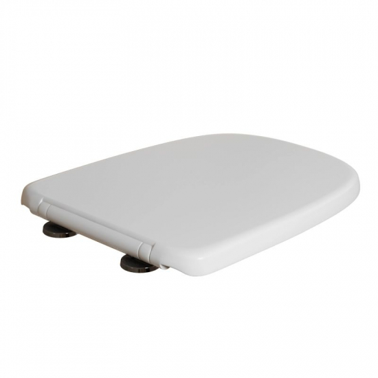 Сиденье для унитаза WAVE Stone дюропласт, микролифт, белый глянец
