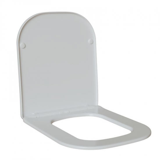 Сиденье для унитаза WAVE Strong дюропласт, микролифт, белый глянец