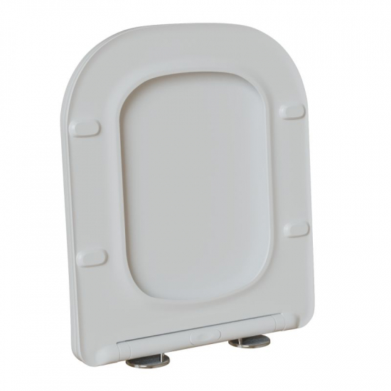 Сиденье для унитаза WAVE Strong дюропласт, микролифт, белый глянец