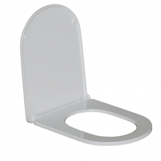 Сиденье для унитаза WAVE Sunset дюропласт, микролифт, белый глянец