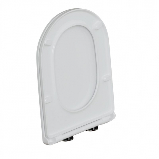 Сиденье для унитаза WAVE Sunset дюропласт, микролифт, белый глянец