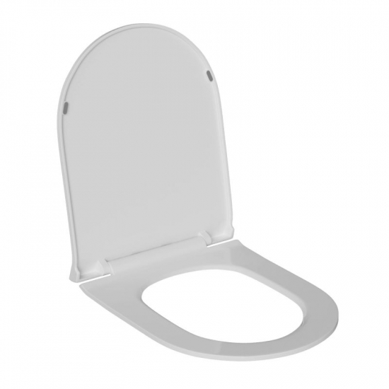 Сиденье для унитаза WAVE Tor полипропилен, микролифт, белый глянец