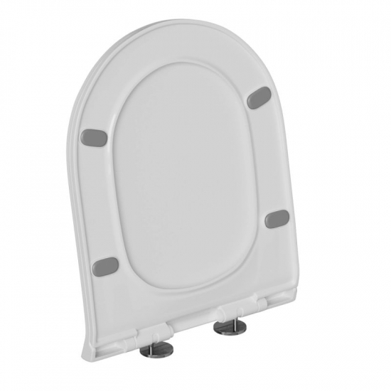 Сиденье для унитаза WAVE Tor полипропилен, микролифт, белый глянец