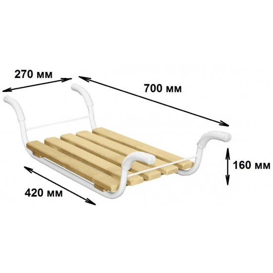 Сиденье для ванной NIKA CB-2 Классик