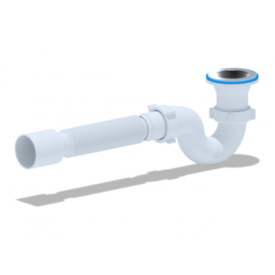 Сифон для душевого поддона АНИ-ПЛАСТ 1 1/2"*40 с гибкой трубой 40/50 Е115 