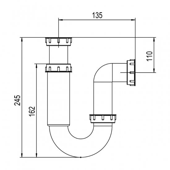 Сифон для измельчителя пищевых отходов LEMARK DON