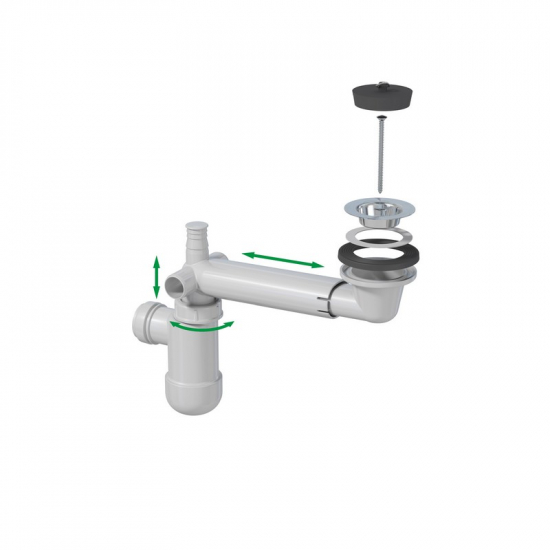 Сифон для раковины АКВАТОН Prevex Preloc 300