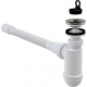 Сифон для раковины  ALCA PLAST 1 1/2"*40 с пробкой пластик A41+A71