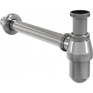 Сифон для раковины  ALCA PLAST Ø32, цельнометаллический, с накидной гайкой 5/4" A431