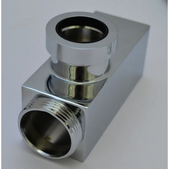 Сифон для раковины  ALCA PLAST Ø32 DESIGN, цельнометаллический квадратный A401