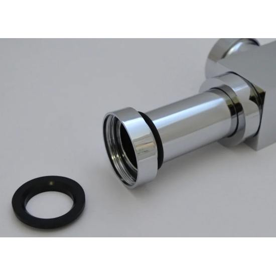 Сифон для раковины  ALCA PLAST Ø32 DESIGN, цельнометаллический квадратный A401