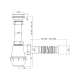Сифон для раковины АНИ ПЛАСТ 1 1/2"*40 АНИ Грот с гофрой 40*50 A0110