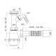 Сифон для раковины АНИ ПЛАСТ 1 1/2"*40 АНИ Грот с носиком с гофрой 40х50 А2010