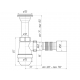 Сифон для раковины АНИ ПЛАСТ 1 1/2"*40 АНИ с гофрой 40*50 C0510
