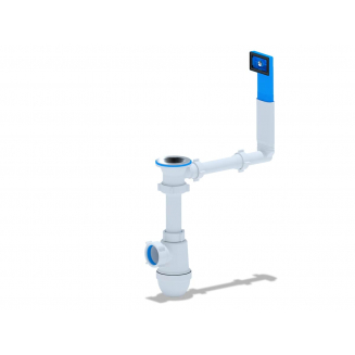 Сифон для раковины АНИ ПЛАСТ 1 1/2"*40 АНИ с жестким переливом C0140