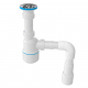 Сифон для раковины AQUANOVA 1052 1 1/4x40 с гибкой трубой 40/50